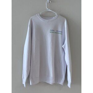 CORAL STUDIOS SANITATION CREWNECK WHITE Size XL